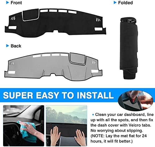 Autorder Dashboard Cover Mat for 2021 2022 2023 2024 Toyota Venza Accessories - Image 5