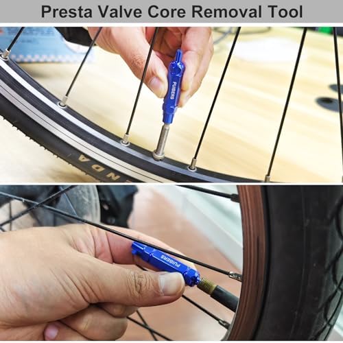 Tire Valve Stem Removal Tool Kit 2PCS, Presta Valve Core and Stainless Steel - Image 5