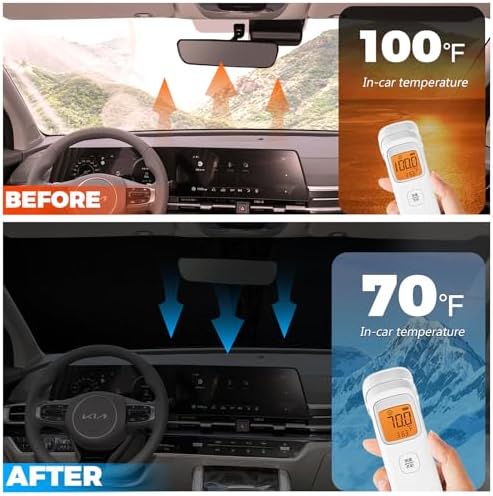 Foldable Front Windshield Sunshade fit - Image 3