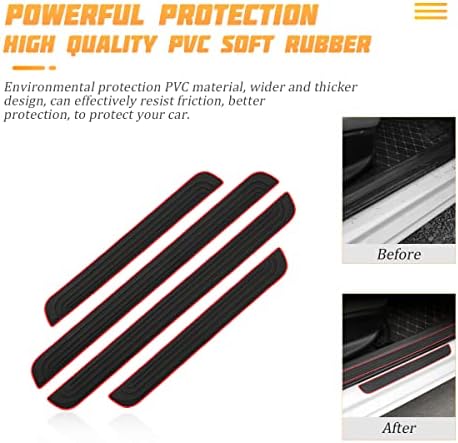 AICEL Car Door Sill Plate Protectors, Universal Car Door Entry Decoration - Image 3
