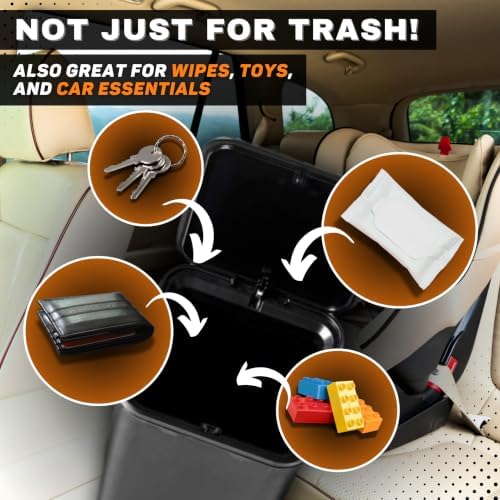 Car Trash Can with Stability Wings – Leakproof Portable Garbage Bin - Image 7