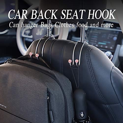 SAVORI Auto Hooks Bling Car Hangers Organizer Seat Headrest Hooks Strong and - Image 6