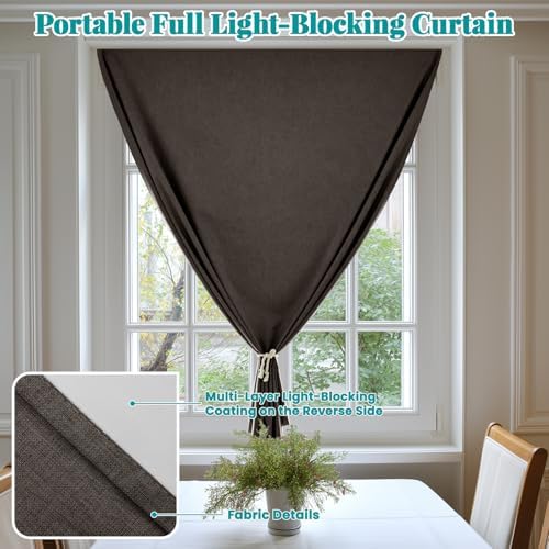 100% Self Adhesive Blackout Curtains- Stick on Curtains Shades Window Blinds - Image 6