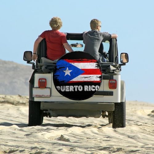 Puerto Rico Flag Tire Covers, Dust-Proof Weatherproof Wheel Covers Wheel Tire - Image 6