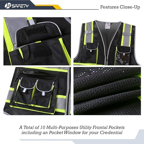 JKSafety Safety Vest for Men Women - Image 2