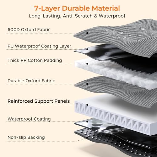 URPOWER Hard Bottom Dog Car Seat Cover, Back Seat Extender - Image 6