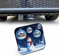 Snowman Hitch Covers 2 Inch Cute Snowman Christmas House Forest Trailer Hitch by Beabes