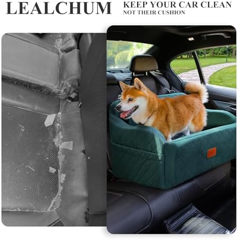 Lealchum Dog Car Seat for Medium/Large Dogs, 2 Clip-On Safety Leashs for 2 - Image 6
