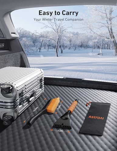 AstroAI 27" 2-in-1 Detachable Snow Brush & Ice Scrapers - Image 6