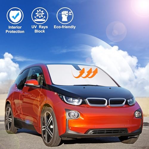 Windshield Sun Shade for 2014-2021 2022 BMW i3 Accessories - Image 5