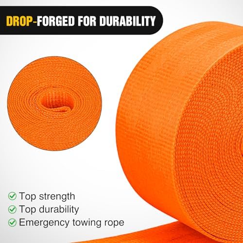 Nilight Boat Trailer Winch Strap 2" x 20' - Image 4