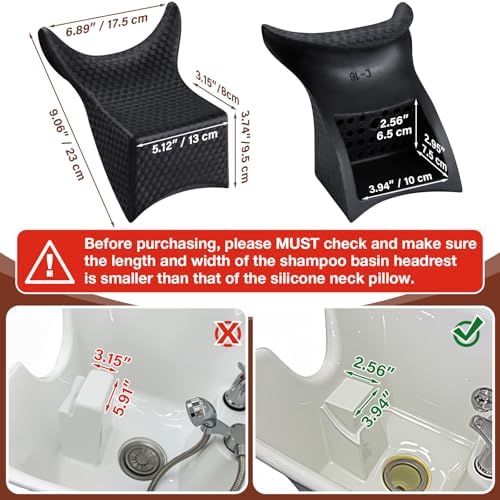 Shampoo Bowl Neck Cushion, Salon Neck Rest Gel Cushion - Image 3