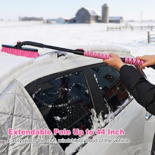 44 Inch Extendable Snow Brush for Car, Ice Scraper - Image 4
