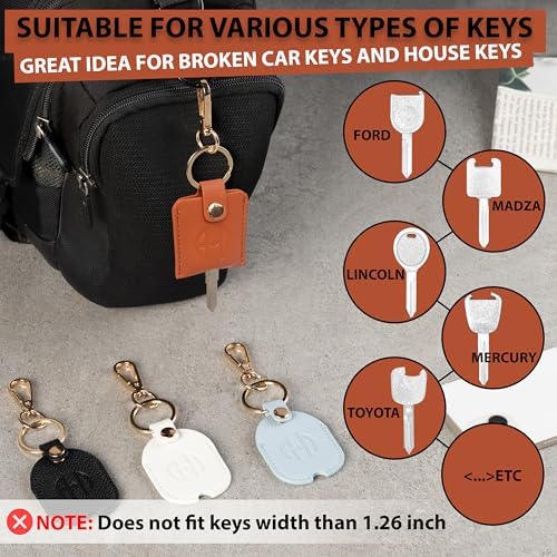 Leather Key Cover for Broken Car Key Loop Replacement - Image 5