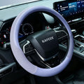 KAFEEK Blue Steering Wheel Cover, Cooling Ice Silk, Universal 15 Inch by KAFEEK