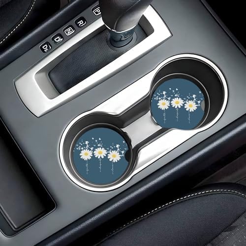 Daisy Faith Hope Love Car Cup Holder Coasters 2 Pack 2.63" - Image 7