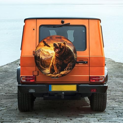 Wild Bear Spare Tire Cover Weatherproof Wheel Protectors Universal Wheel Covers - Image 6