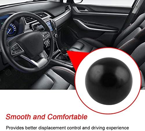 RYANSTAR Shift Knob Adapter Kit Gear Shifter Lever Round Ball Black - Image 2