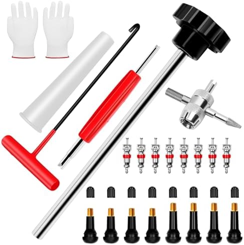 22PCS Tire Valve Stem Tool–Quick Change Valve Installer Kit by DikTalk