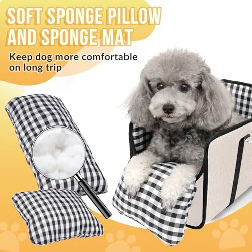 SlowTon Console Dog Car Seat, Dog Booster Seat - Image 5