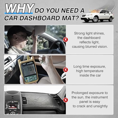 CARTIST Dash Cover for 2005-2009 Subaru Outback Accessories Dashboard Cover Mat - Image 3