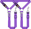 Seyezo Dog Car Seat Belt for Car, 2 Piece Set Retractable Dog Car Harness by Seyezo