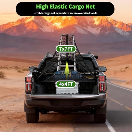 Cargo Net for Pickup Truck Bed, Highly Elastic - Image 5