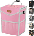 Pritent Car Trash Can with Lid Leakproof Car Garbage Bag Vehicle Trash Bin by Pritent