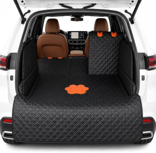 SUV Cargo Liner for Dogs, 60/40 Split Seat Access, Waterproof Dog Trunk Cover by Unknown