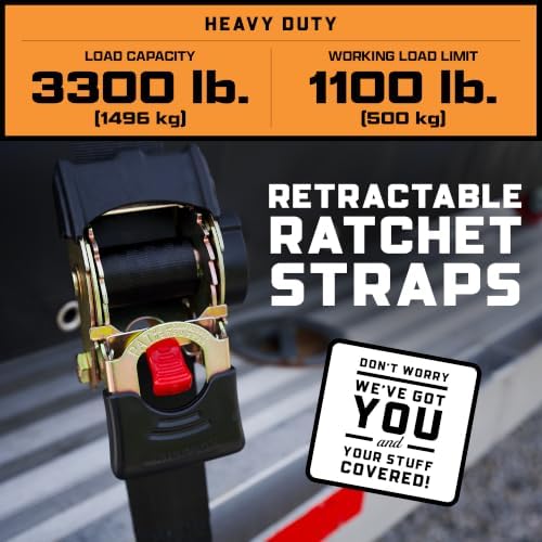Erickson Retractable Ratchet Strap - 2 in x 10 ft - Image 2