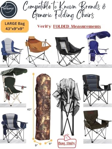 43"x9"x9" Replacement Bag for Folding Camping Chair, Camp Chairs, Yoga Mat - Image 4