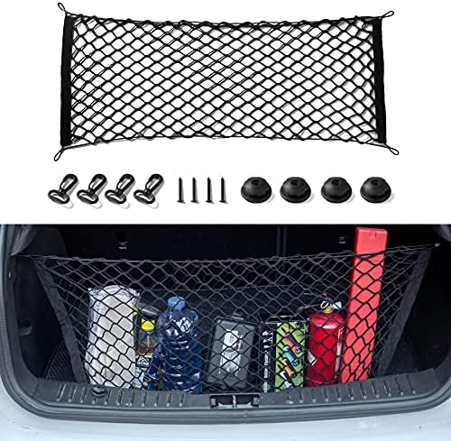 Amiss 2 Packs Cargo Net Stretchable, Adjustable Elastic Trunk Storage Net - Image 2