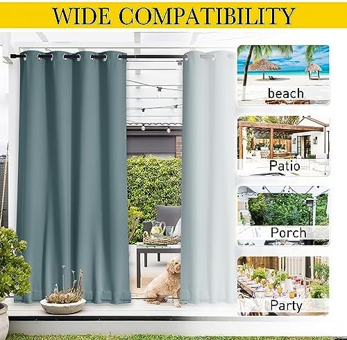 NICETOWN 2 PCs Waterproof Outdoor Curtains - Image 6