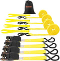 1" x20FT Extra Long Ratchet Straps - 1750lb Capacity Heavy Duty Tie Downs by Unknown
