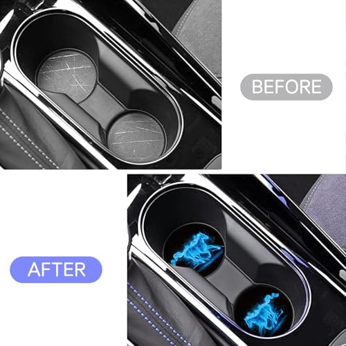 2-Pack 2.75" Silicone Car Cup Holder Coaster Insert, Non-Slip Car Coasters - Image 5