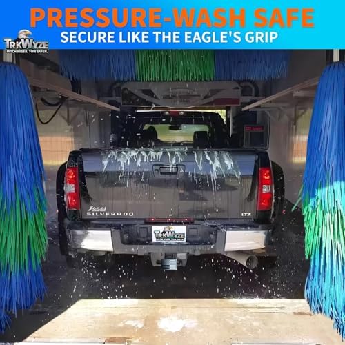 Steel Hitch Cover, Patented Riveted Aluminum Flag, Car Wash Safe - Image 5