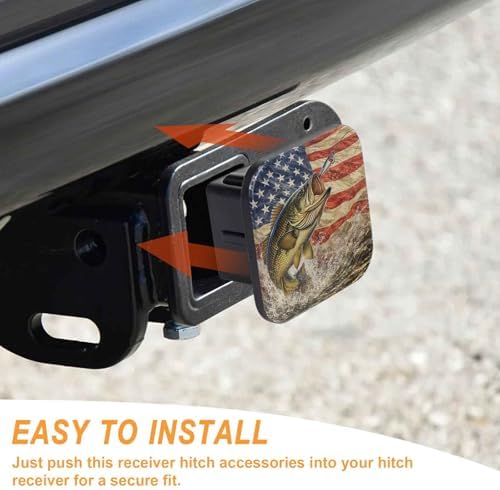 Trailer Hitch Cover 2 Inch Square Receiver Hitch Cover Rubber Tube Plug - Image 4