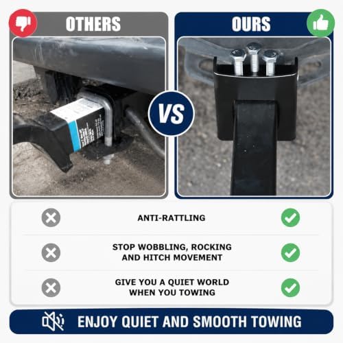 Trailer Hitch Tightener 2 Inch Anti Rattle Clamp - Image 2