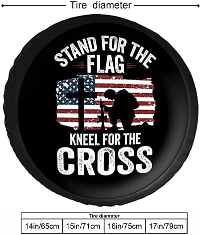 Spare Tire Cover American Flag Potable Dirt Protector Wheel Spare Tire Covers - Image 5