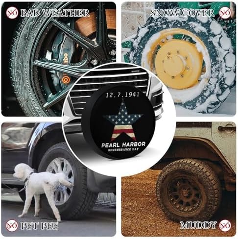 Generic Pearl Harbor Remembrance Day Tire Covers, Dust-Proof Weatherproof Wheel - Image 4