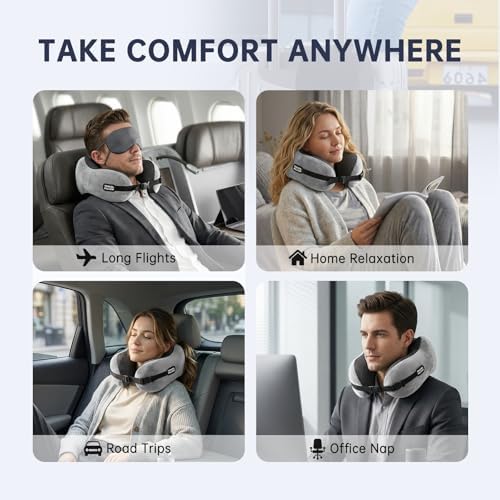 Travel Pillow Neck Pillow Memory Foam Adjustable Clasp - Image 4