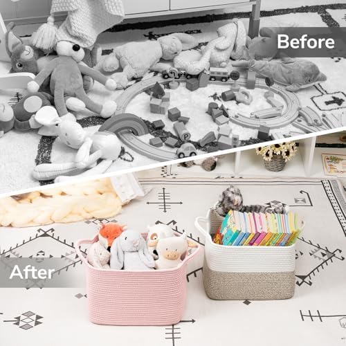 Goodpick Woven Storage Basket for Shelves - Image 7