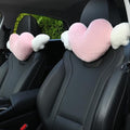 2 Pack Heart Shaped Cute Car Headrest Pillow by Sexysamba