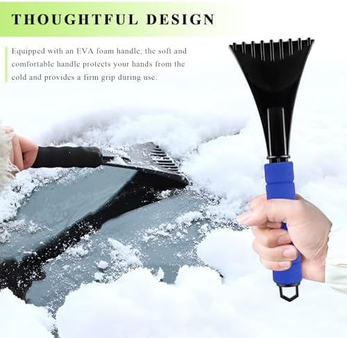 2PCS Ice Scraper for Car Windshield, Scratch-Free Auto Window Snow Scraper - Image 4