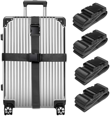 Luggage Straps for Suitcases, TSA Approved, Adjustable & Versatile, Sturdy by collwait