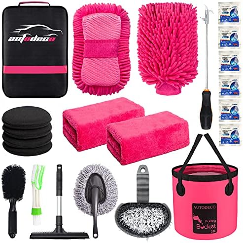 22Pcs Car Wash Cleaning Tools Kit Car Detailing Set by AUTODECO