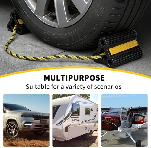 RV Wheel Chocks for Trailers Camper Trucks 2Pair4Pack - Image 6