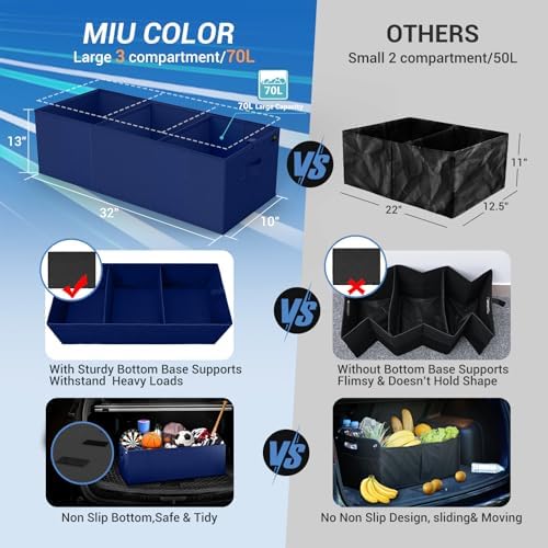 MIU COLOR Trunk Organizer for Car, Car Organizer, Collapsible - Image 6