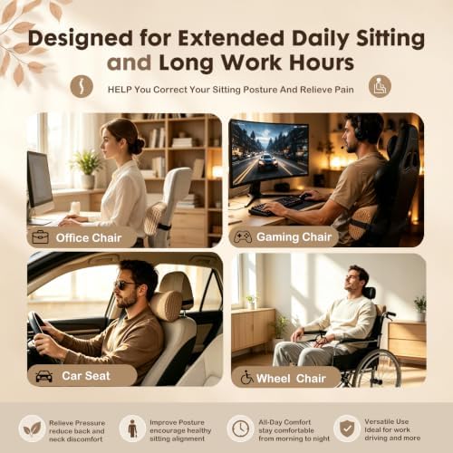 Corduroy Lumbar Roll Support Pillow - Image 6