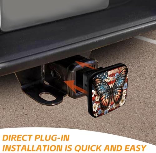 Trailer Hitch Cover, Butterfly - Image 4